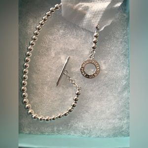 Authentic Tiffany & Co Toggle Bead Bracelet Sterling Silver brand new never worn